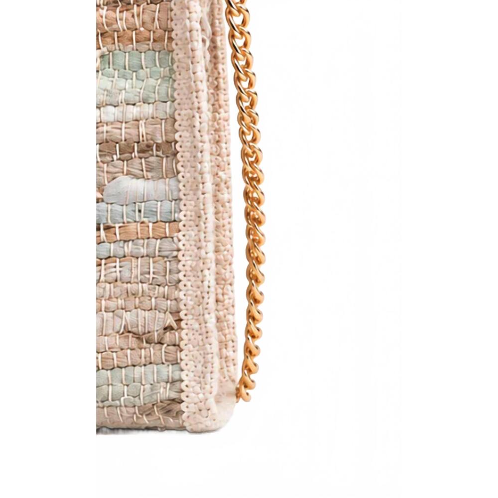 NEW ELEKTRA'S WORKSHOP women's mini crossbody tassel bag in green - Picture 4 of 4